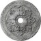 Ekena Millwork Bordeaux Deluxe Medallion (Canopies up to 4"), 23 5/8"OD x 3"ID x 2"P, Ultra Pure White Crackle CM23BOUWC - alternate 1